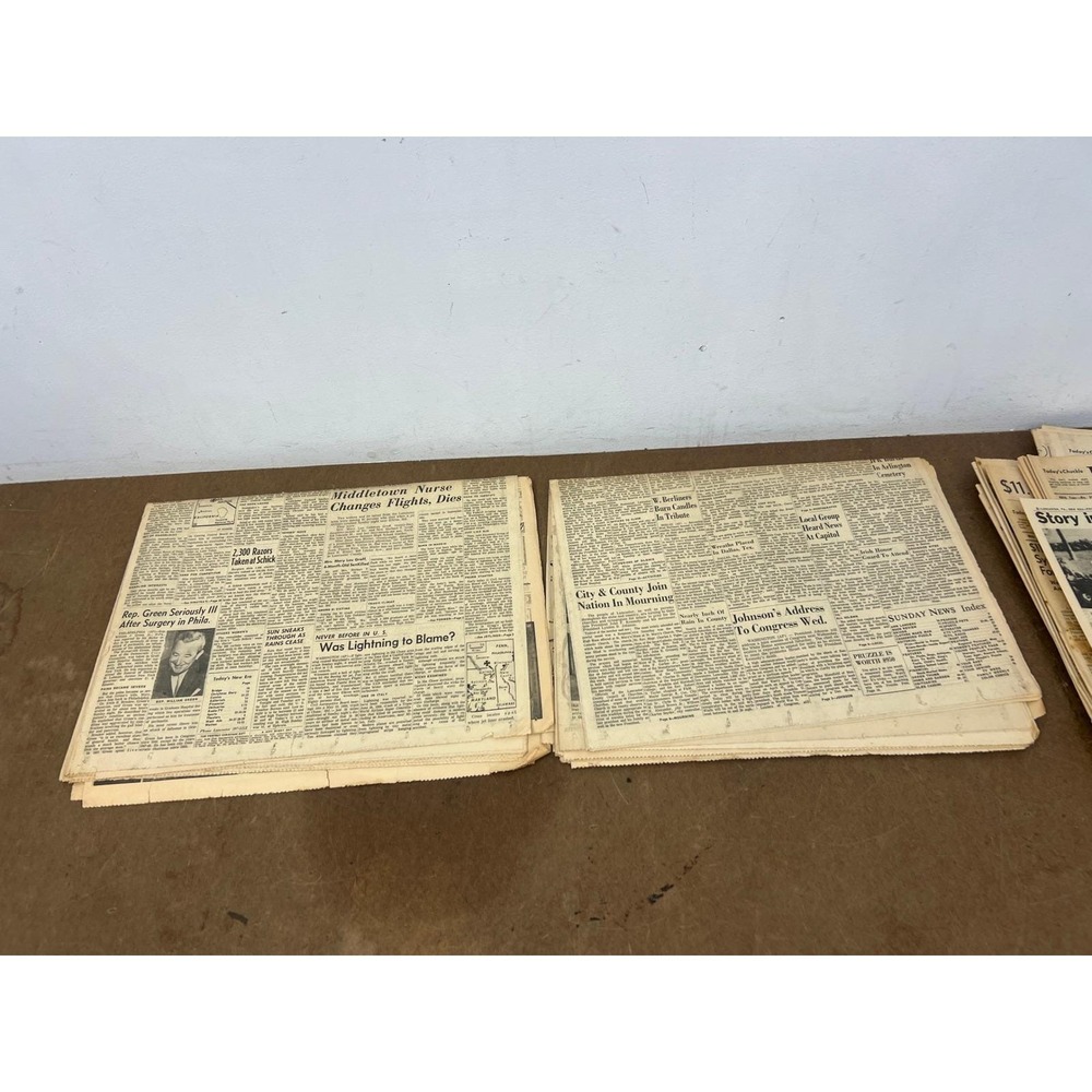 1963 Lancaster PA Newspaper Lot JFK Assassination Intelligencer Journal New Era - Picture 9 of 16